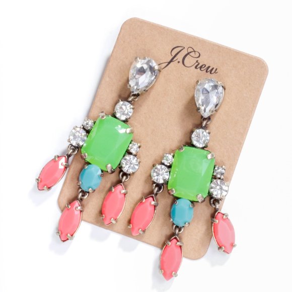 J. Crew Jewelry - Jcrew color candy statement earrings